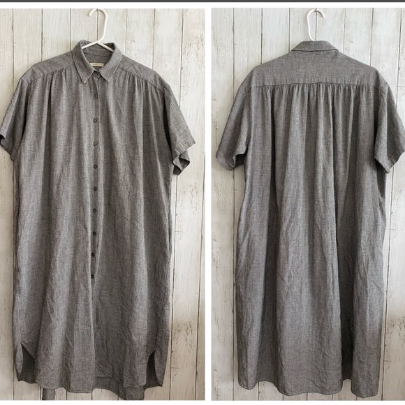 6397 Oversized Houndstooth Shirtdress - Picture 2 of 11